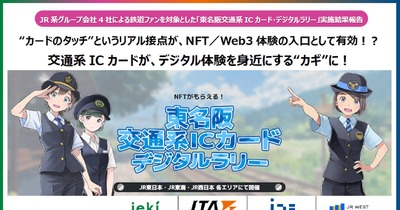 JR4社、鉄道車両の限定NFTが獲得できるデジタルラリーの結果を公開…7割が初NFT、ゲーム『ソダテツ』活用者は約8割が複数スポットを訪問 画像
