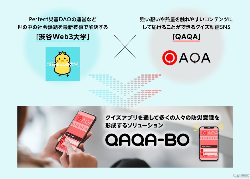 BLOCKSMITHと渋谷Web3大学、クイズアプリ『QAQA』で防災力を高める自治体向けソリューションの提供を開始