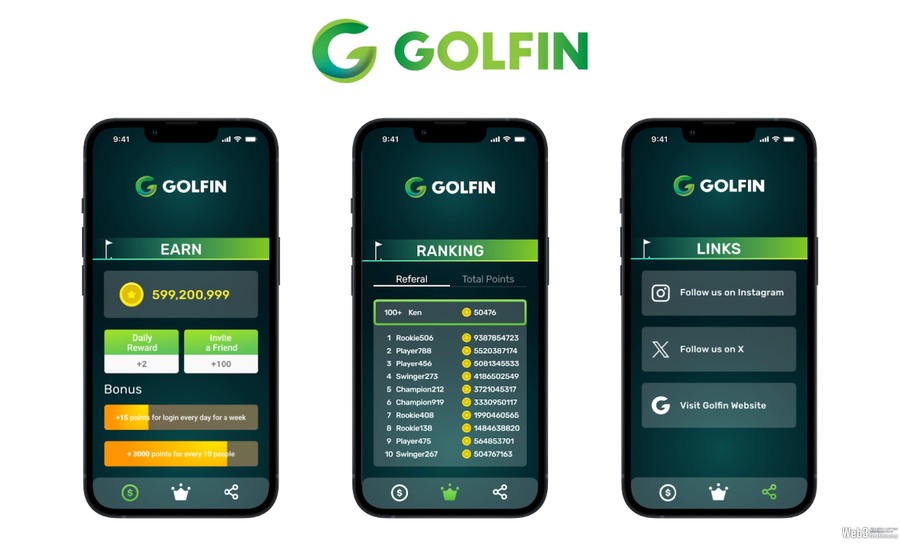 Web3ゴルフゲーム『GOLFIN』、Telegram Mini Appをリリース　次期アップデートでミニゲーム導入