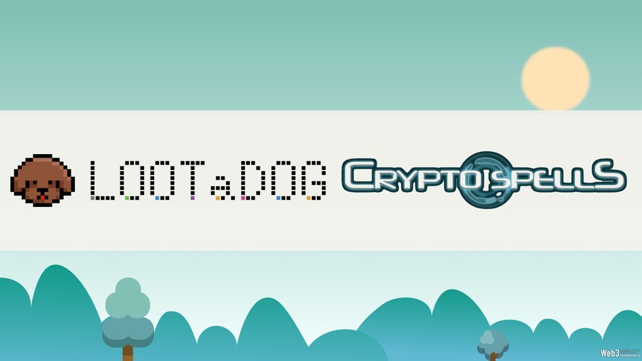 ブロックチェーンゲーム『CryptoSpells』と『LOOTaDOG』が12月20日よりコラボ企画を開催