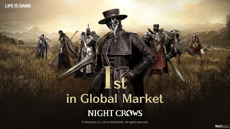 MMORPG『Night Crows』、売上高が3日で1,000万ドル突破の快進撃　同時接続者数23万人超え