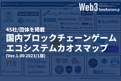 急速に成長するエコシステムを紹介、「国内ブロックチェーンゲームエコシステムカオスマップ」(Ver1.00)を公開しました 画像