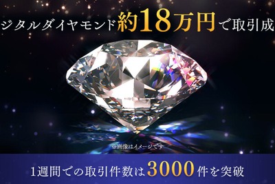 BCG『Brilliantcrypto』のデジタル宝石取引、最高額約18万円を記録　1週間で3000件達成　 画像
