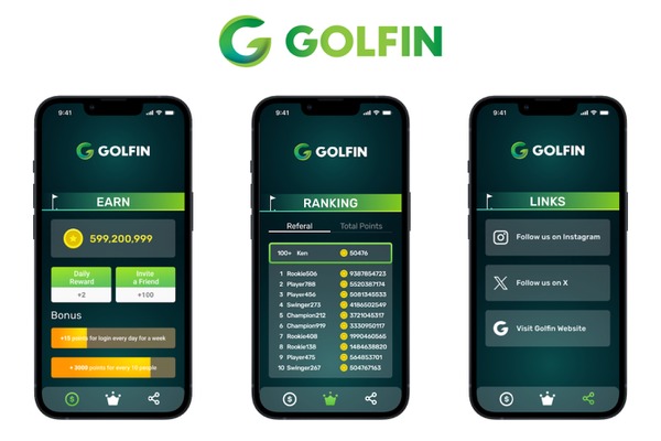Web3ゴルフゲーム『GOLFIN』、Telegram Mini Appをリリース　次期アップデートでミニゲーム導入 画像