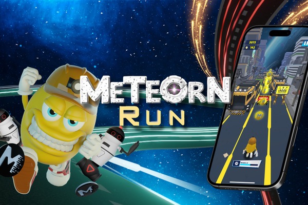 ブロックチェーンゲーム『Meteorn Run』、ゲーム体験を損なわない新広告を展開 画像